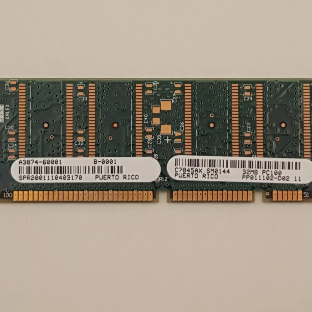 HP C7845AX 32MB 100-pin SDRAM DIMM [ Dual Inline Memory Module A3874-60001